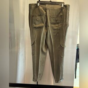Elizabeth and James Silk Blend Cargo Pants